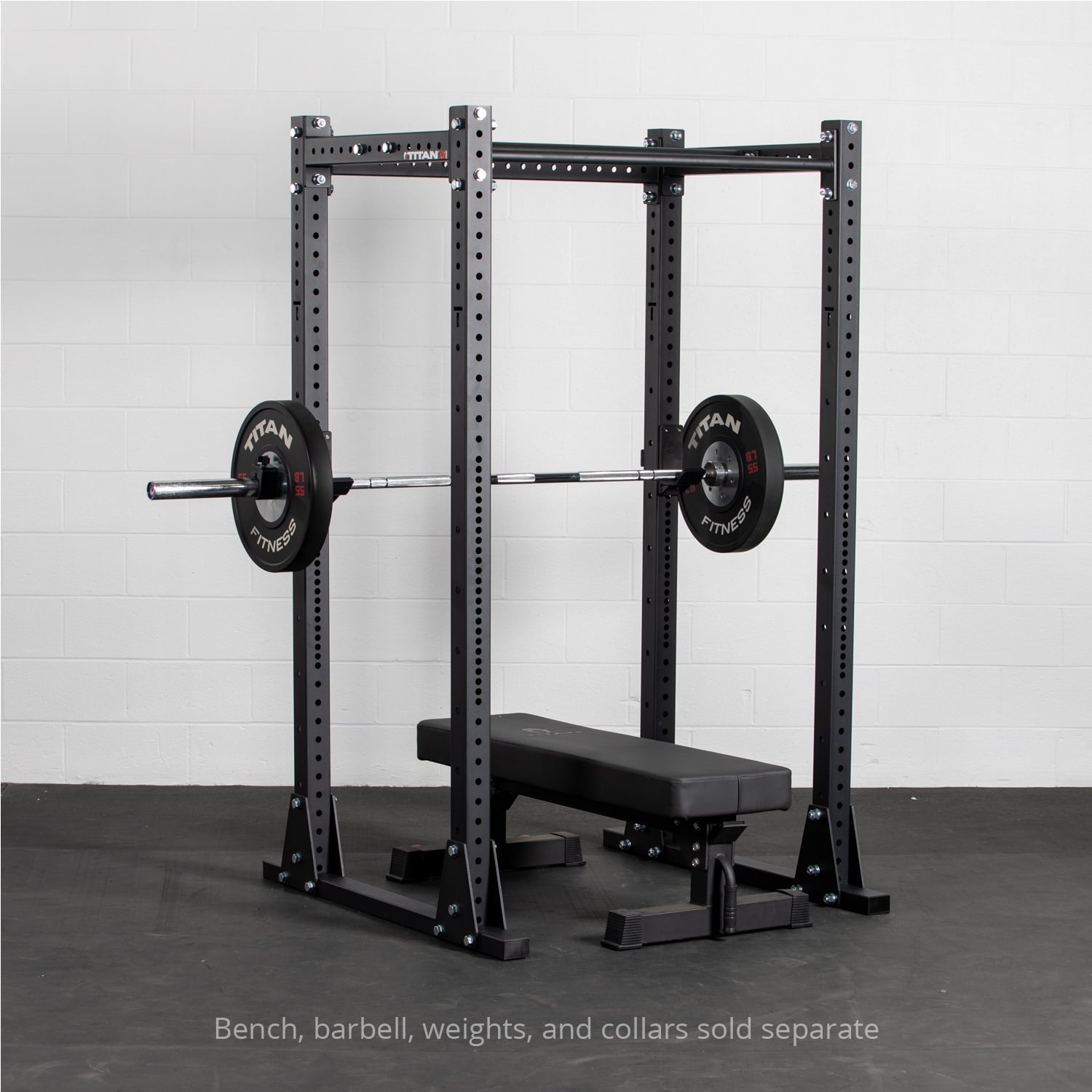 Titan Fitness X-3 Series Flat Foot Power Rack 82-in. H 30-in. D