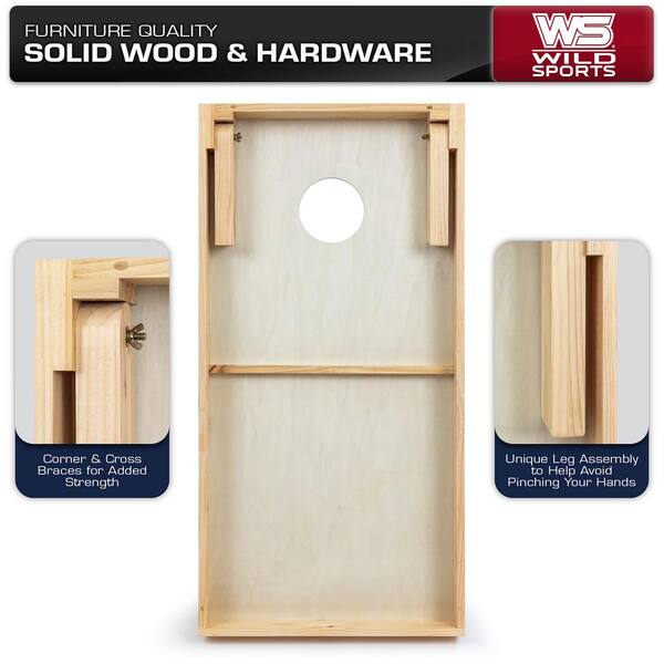 Carolina Panthers 24 in. W x 48 in. L Cornhole Bag Toss Set