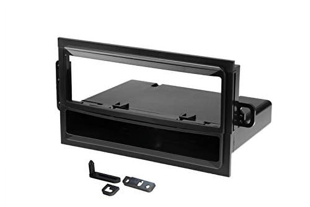 Scosche GM1583B Single DIN Dash Kit with Molded Pocket Compatible with Select 1992-12 GM Black