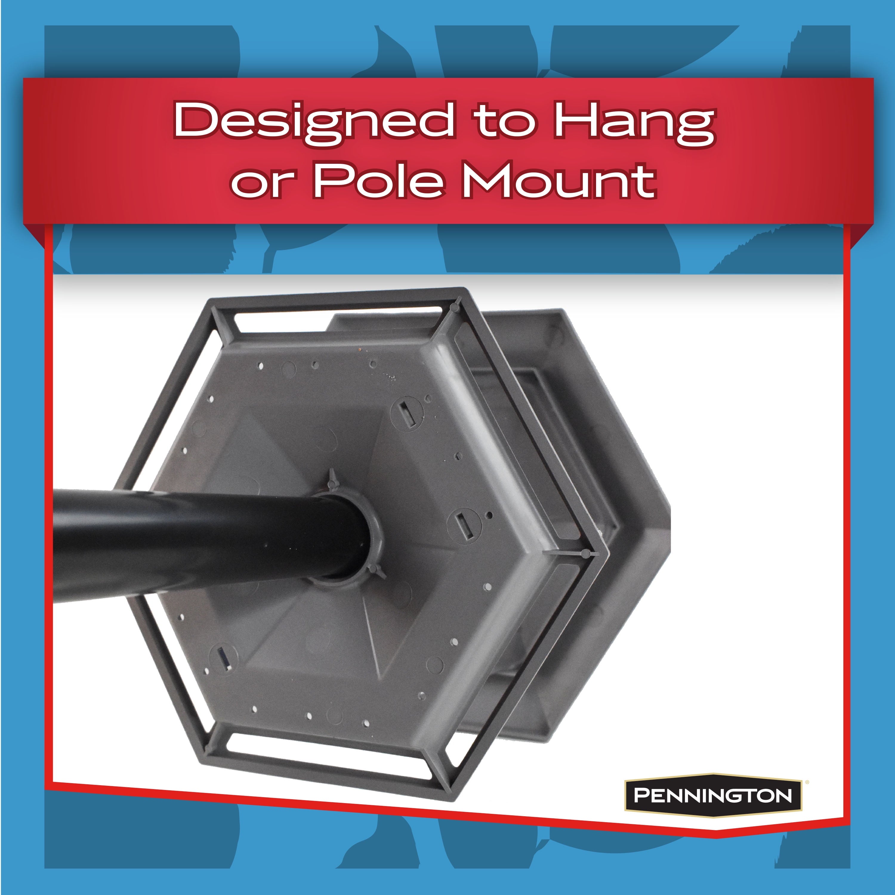 Pennington, Gray Plastic Hopper Chickadee Wild Bird Feeder, 2.5 lb. Capacity