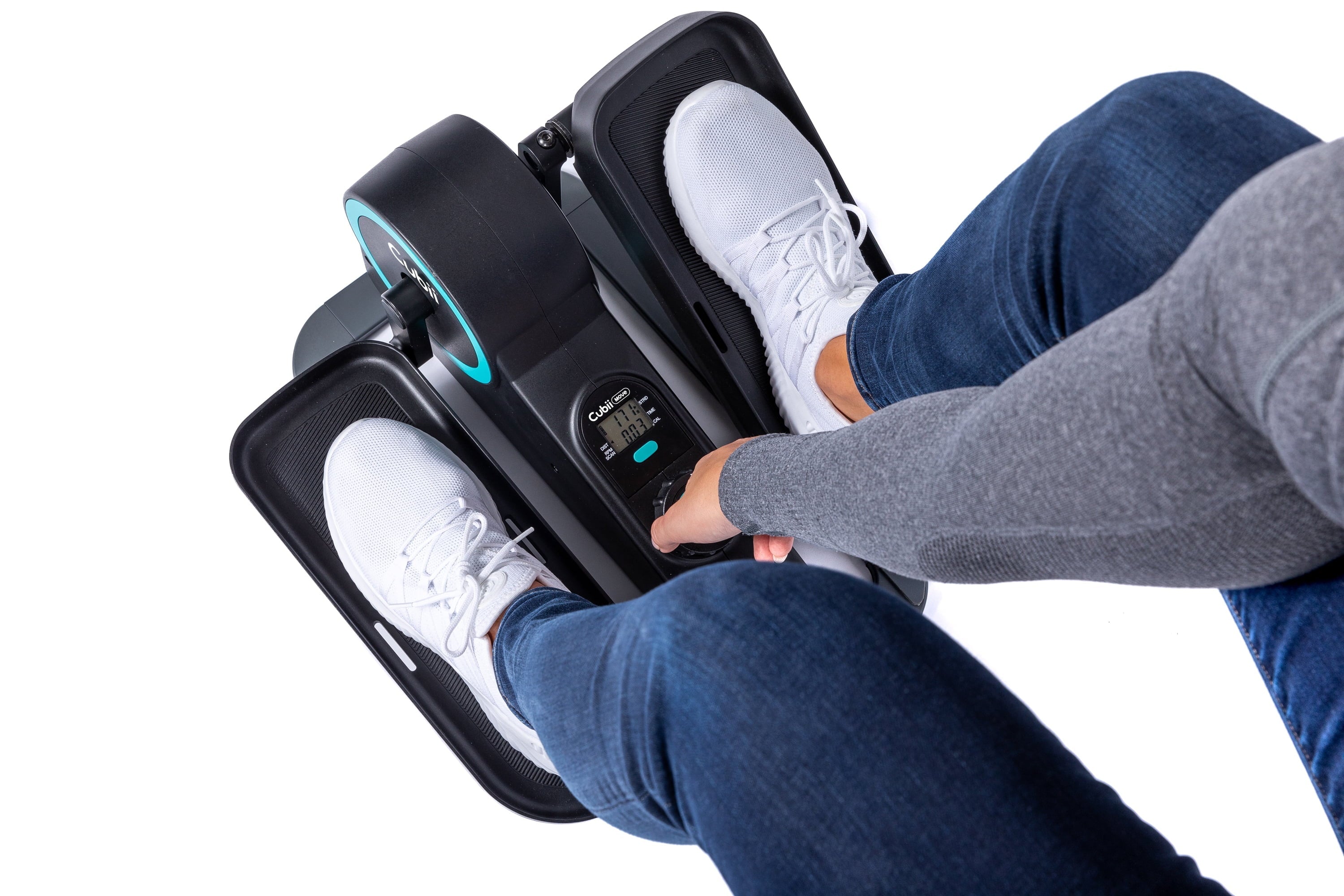 Cubii Move - Compact Seated Under Desk Elliptical Trainer, 6 Adjustable Magnetic Resistance Levels