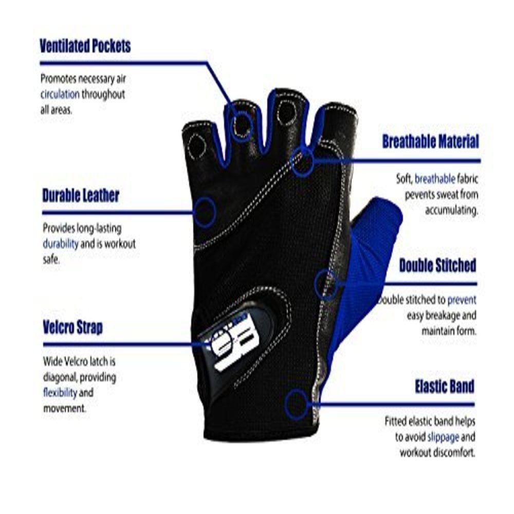 RIMSports Weight Lifting Gym Workout Training Exercise Gloves for Men and Women