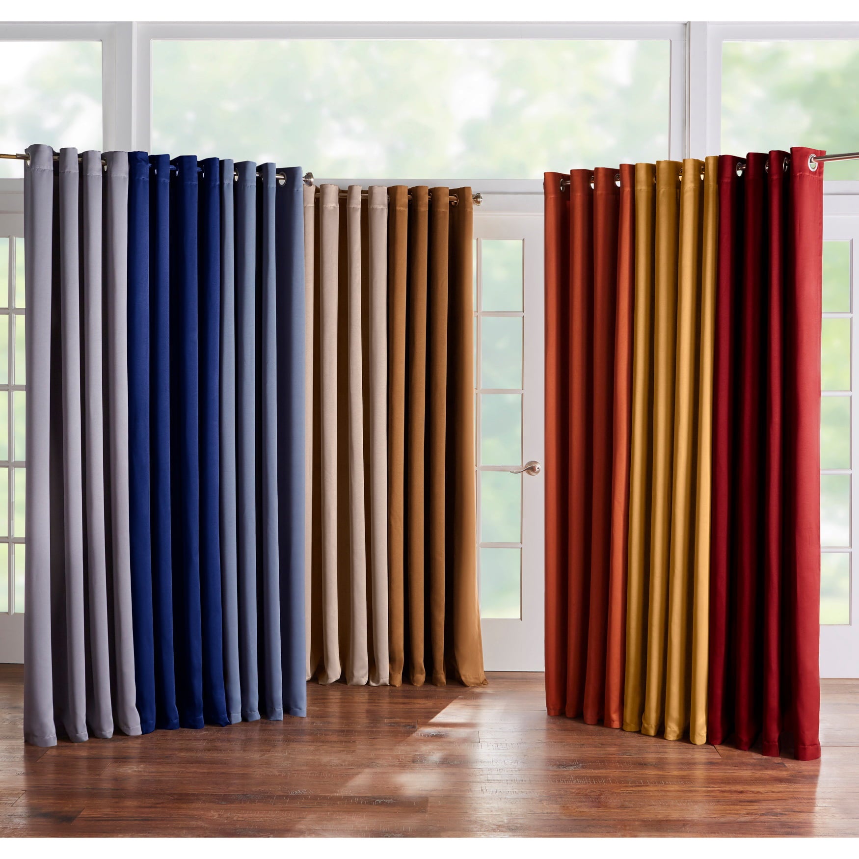 Brylanehome  Room-Darkening Grommet Panel - 54I W 84I L, Pewter Window Curtain