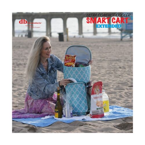 dbest products Ultra Compact Smart Cart Cooler Extended Insulated Collapsible...