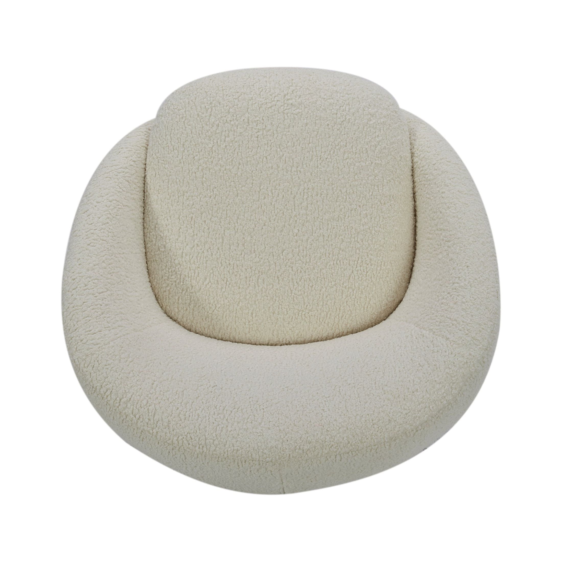 Better Homes & Gardens Mira Swivel Chair, Cream