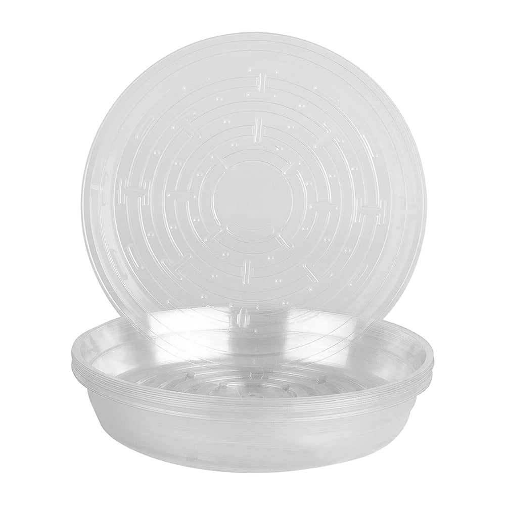 Anvazise 10 Set Planter Tray Leak-proof Reusable BPA Free Promote Growth Plant Pot Saucer Gardening Tools 8Inch