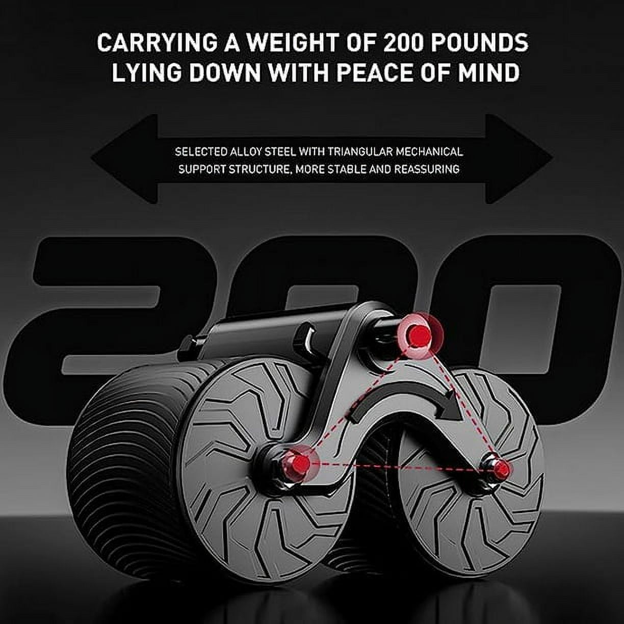 KDMLR 2023 New with Automatic Rebound Ab Abdominal Exercise Roller with Elbow Support and Timer, abs roller wheel core exercise equipment,Perfect Core Exercise Equipment for Home Workouts