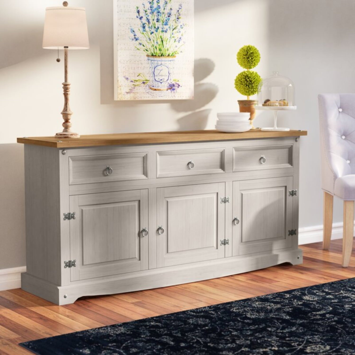Wood Buffet Sideboard Corona Gray | Furniture Dash COG917