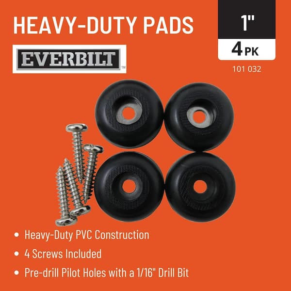 1 in. Heavy Duty Anti-Skid Surface Pads (4-Pack)