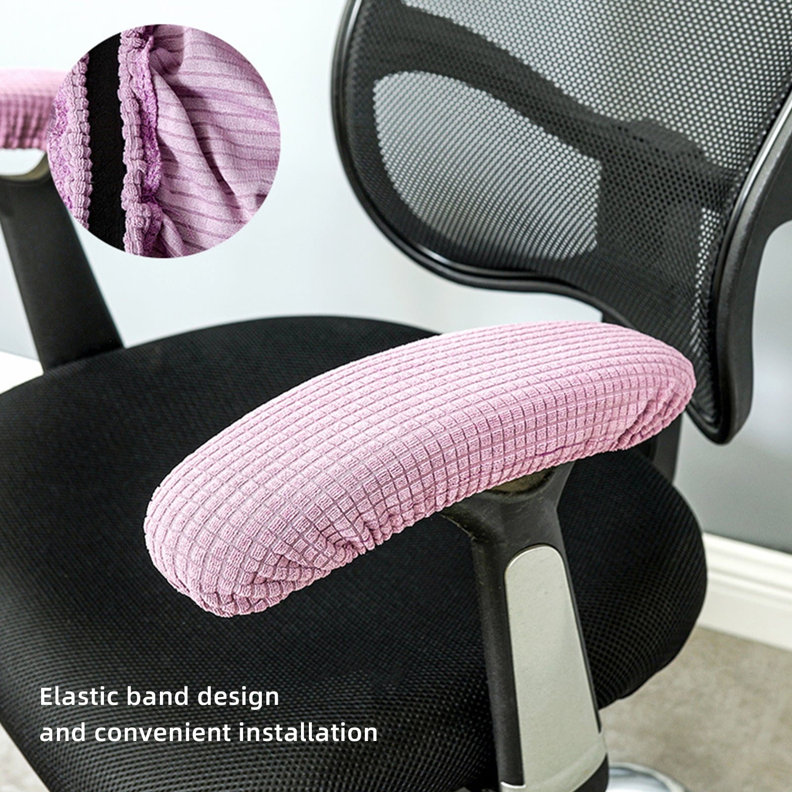 Gaming Chair Arm Cushions Pads Office Chair Arm Covers Stretchable Washable Elastic Office Chair Armrest Covers
