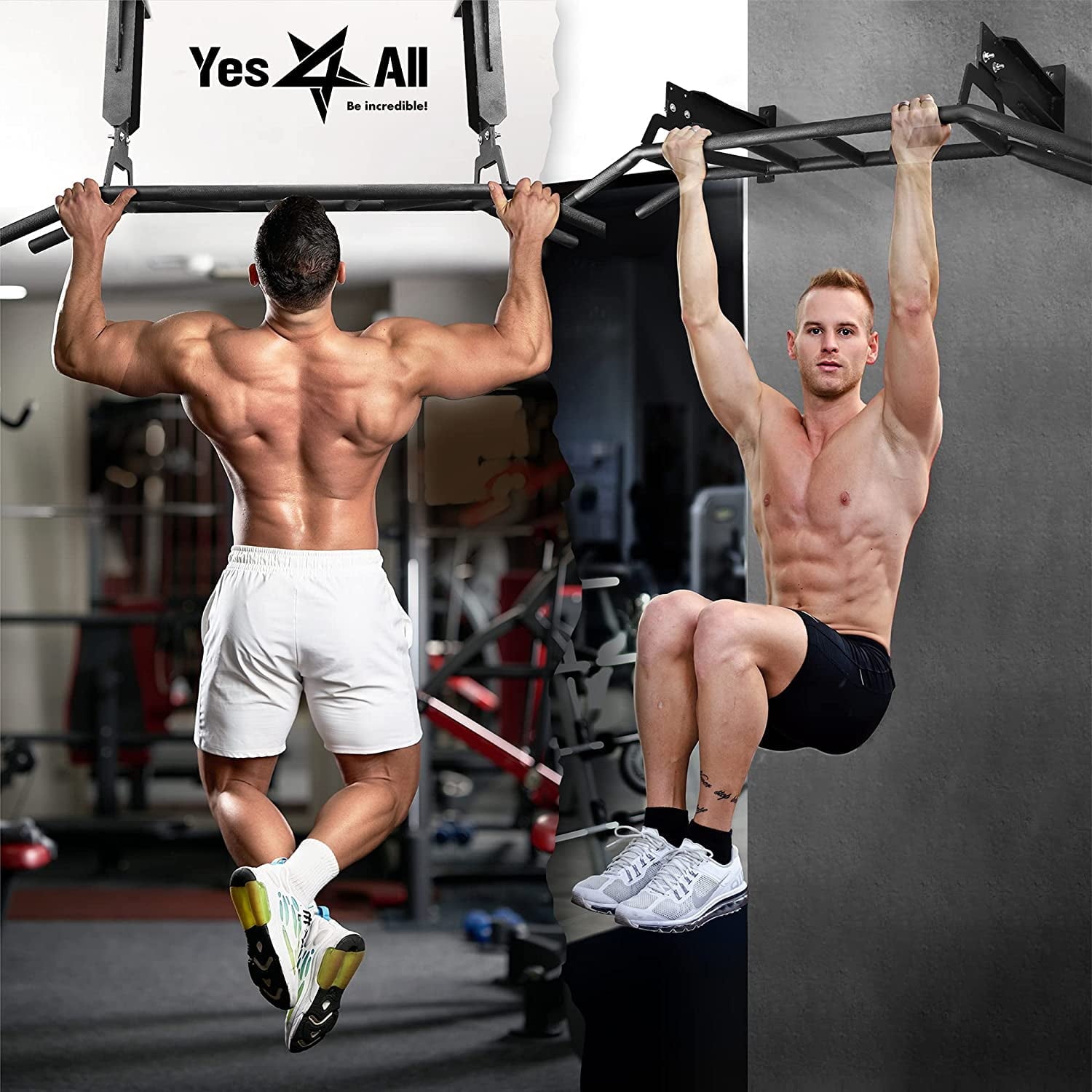 Multigrip Ceiling and Wall Mount Chin Up Bar