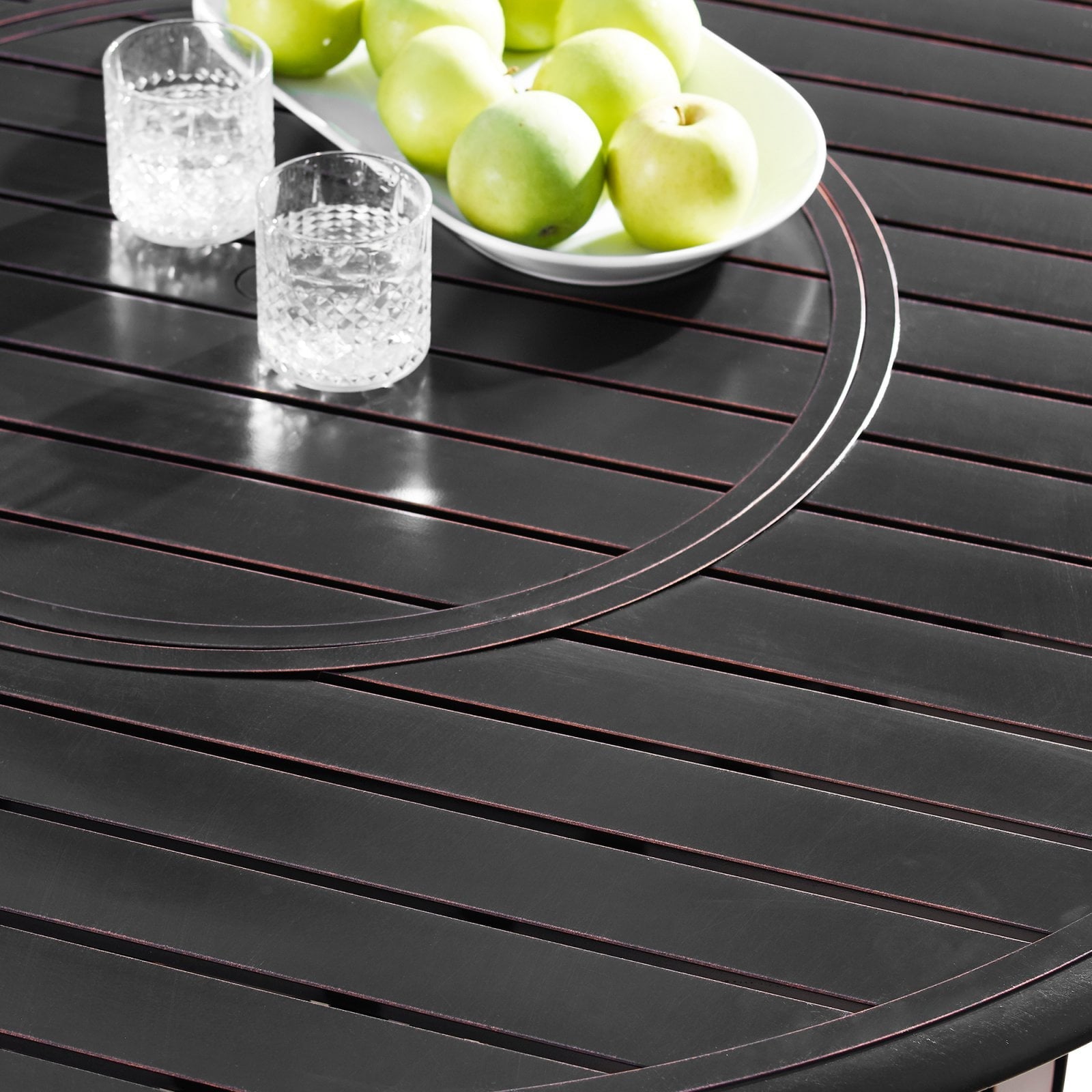 Oakland Living Italy 44 in. Round Propane Fire Pit Table