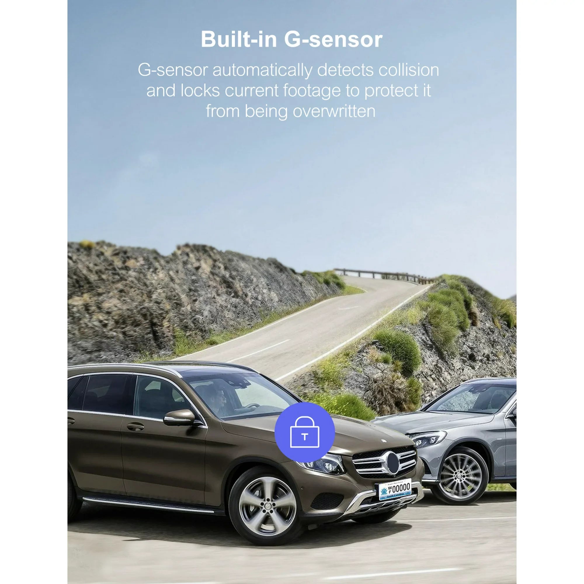 Dash Cam Front Rear, 1080P Dash Camera for Cars, 3” IPS Screen, External GPS Supported, 170°Wide Angle