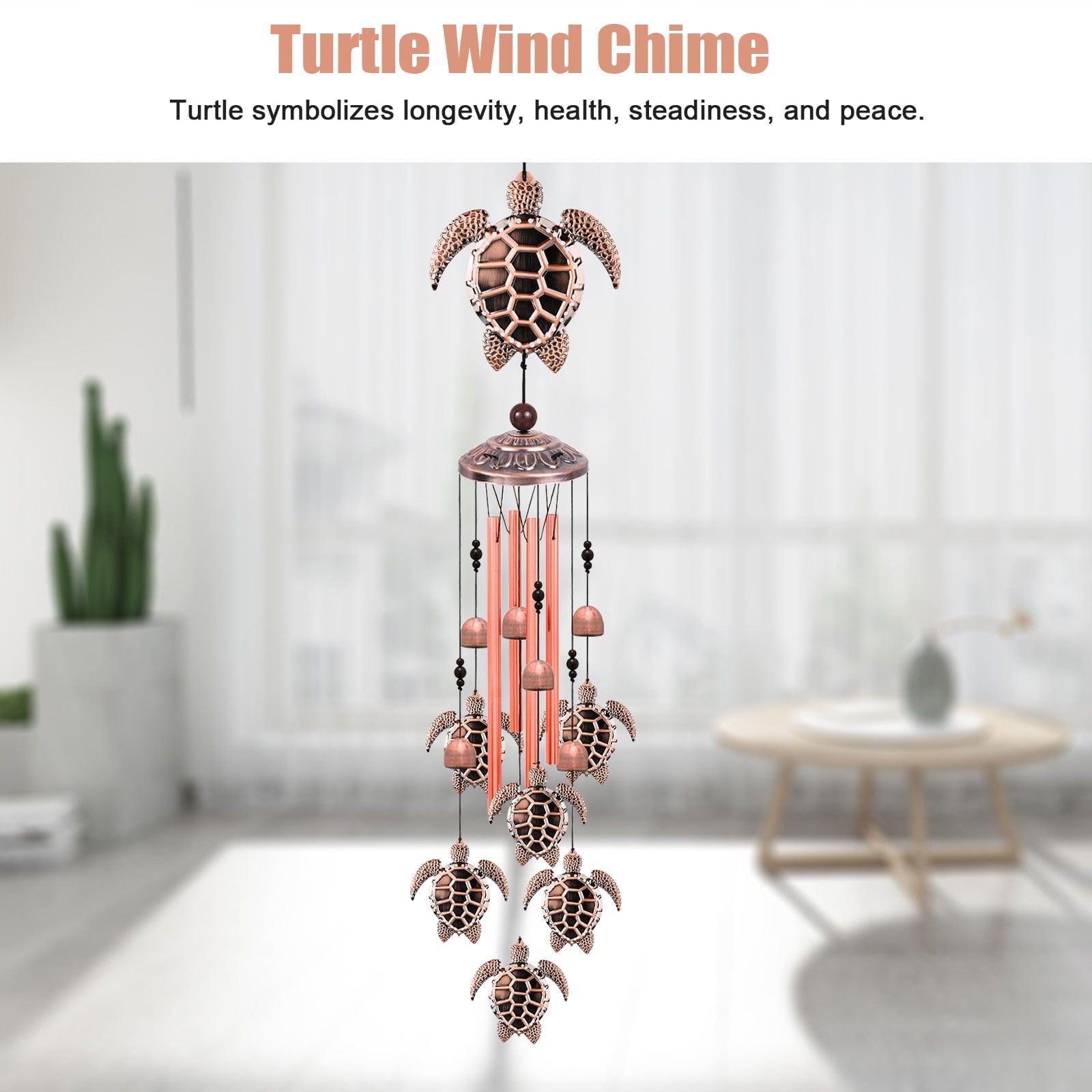 Turtle Wind Chimes Outdoor, EEEkit 33
