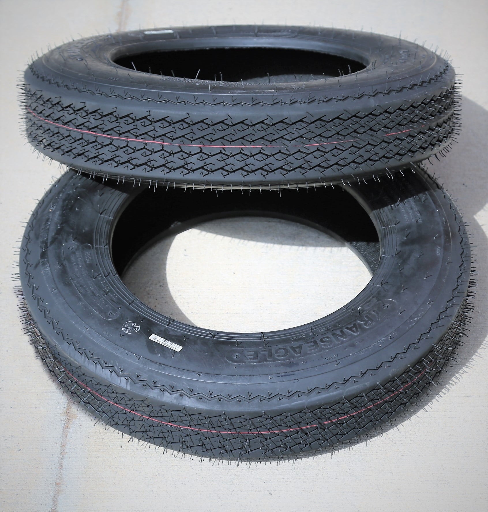Pair of 2 (TWO) Transeagle TE10 ST 4.8-12 4.80-12 4.80x12 Load C 6 Ply Trailer Tires
