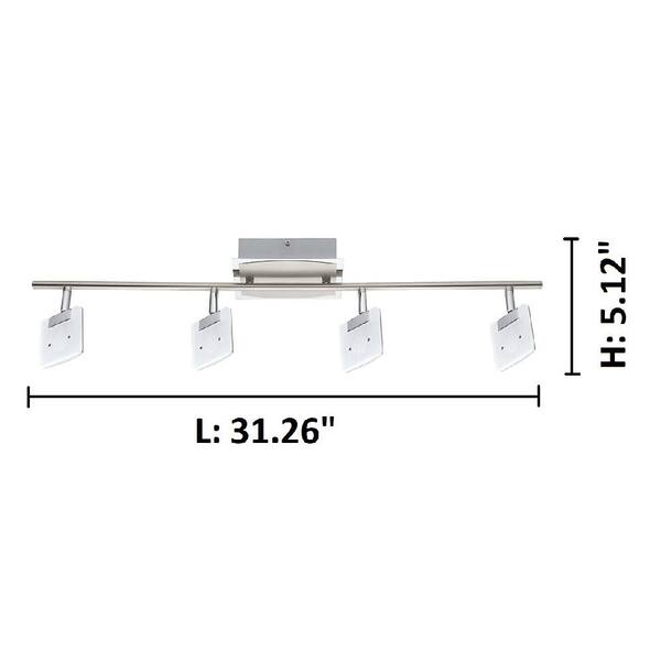 Pikara 2.5 ft. Chrome Integrated LED Track Lighting Kit