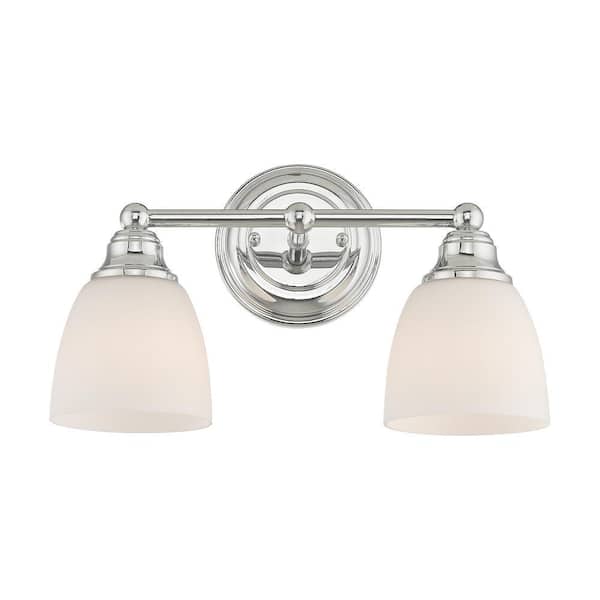 Beaumont 2 Light Polished Chrome Bath Vanity