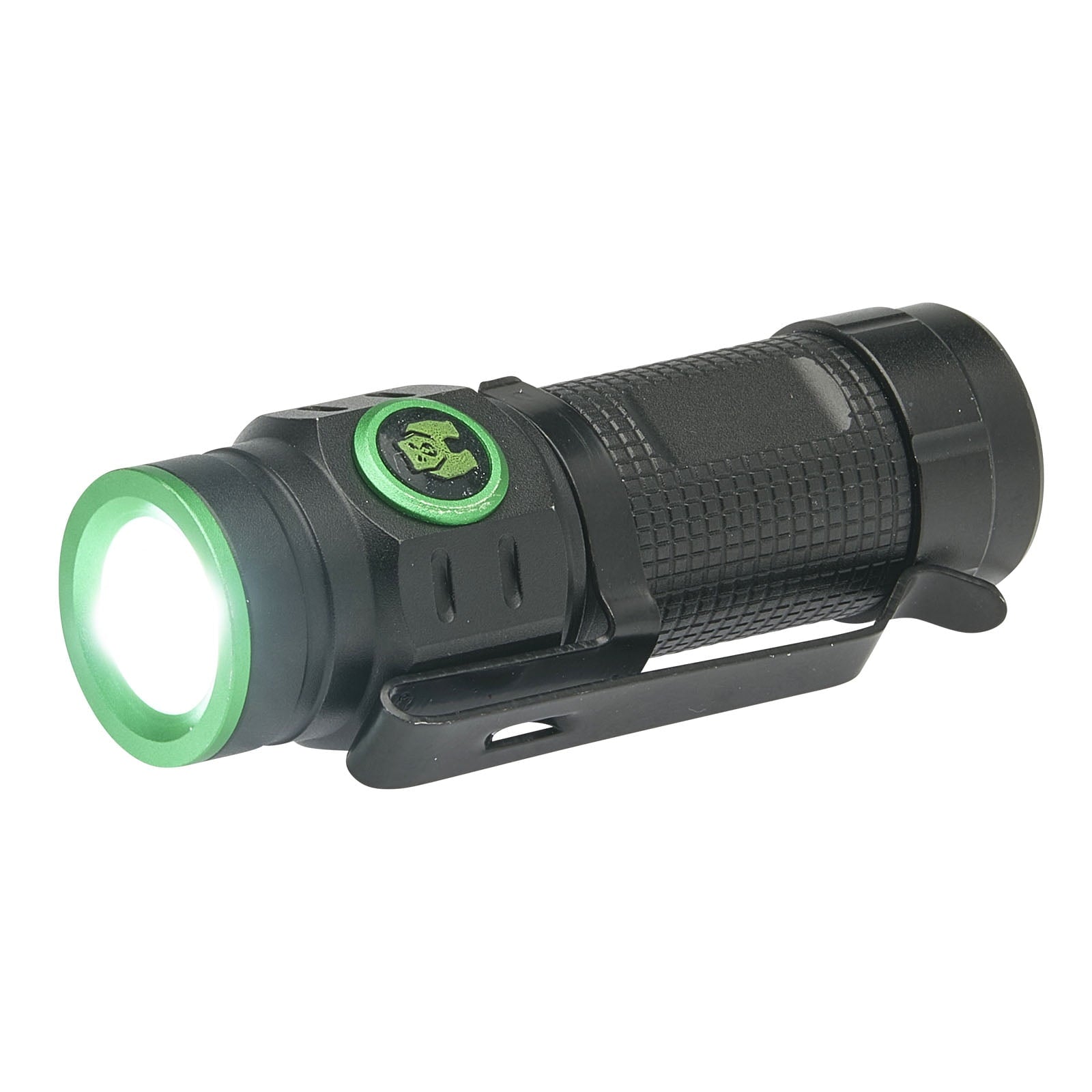 Kodiak Kub Rechargeable Li-Ion 500 Lumens COB LED Flashlight with Charging Cable Turbo, High, Med, Low Modes 0.12 lbs