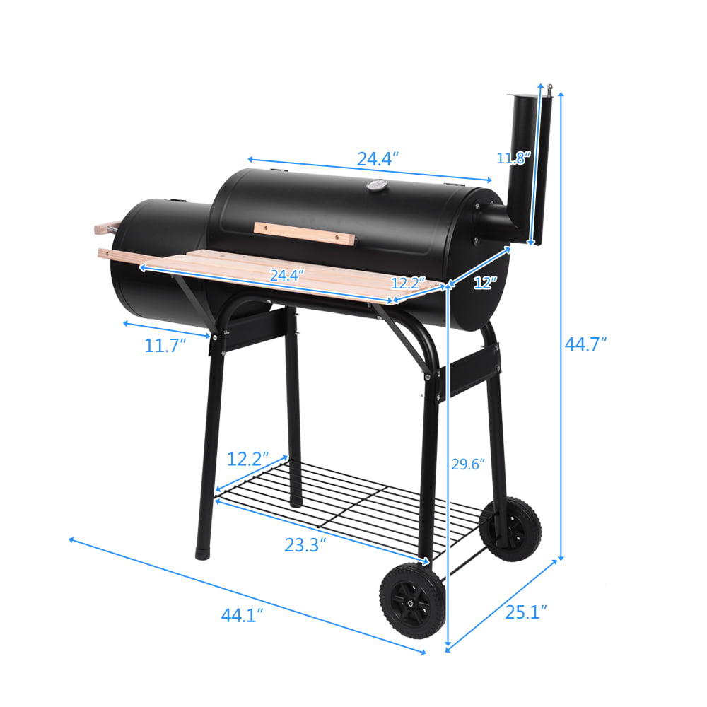 Zokop BBQ Charcoal Grill and Offset Smoker