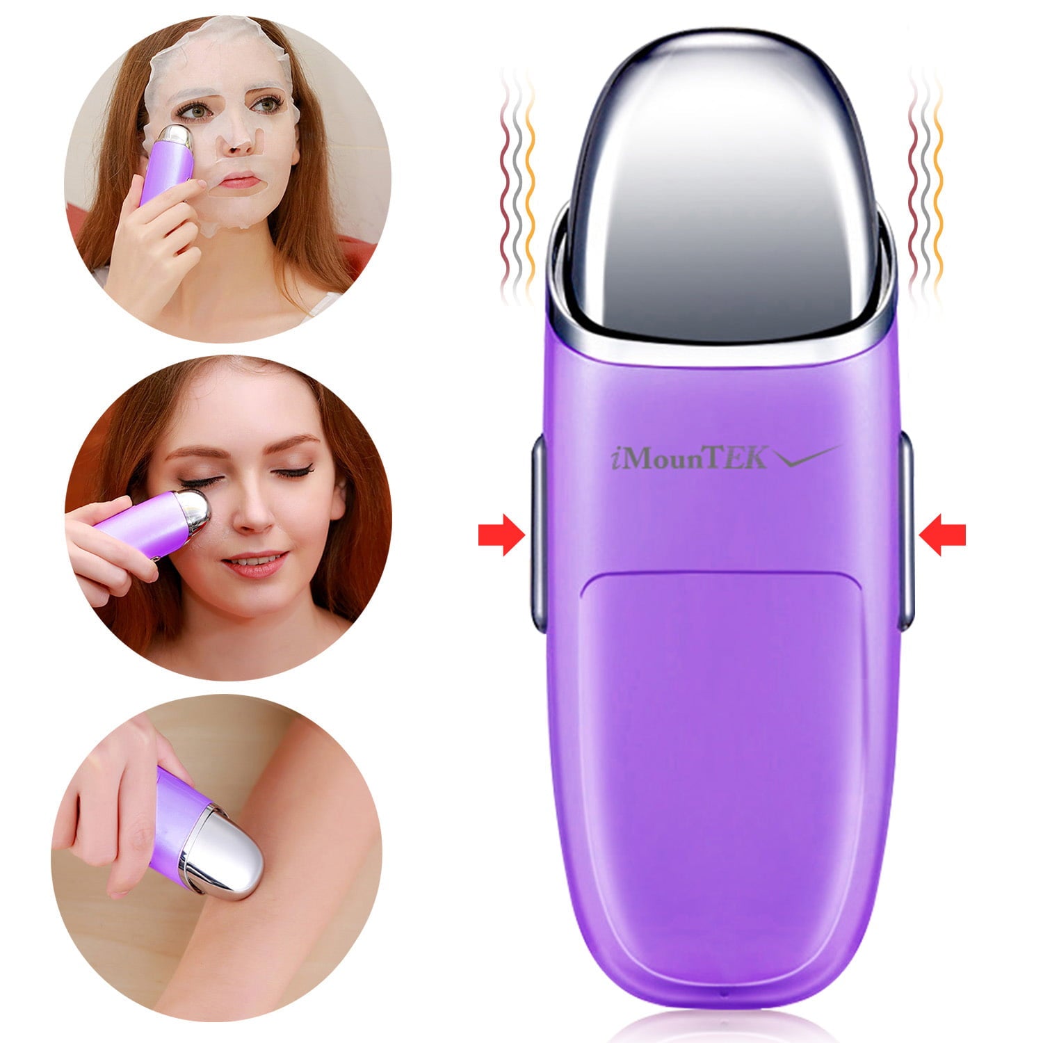 Portable Facial Steamer, iMountek Nano Ionic Face Steamer Massager, Purple