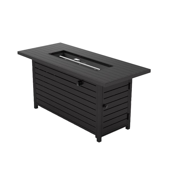 50 in. L x 20 in. D x 23.8 in. H 50000 BTU Outdoor Rectangle Propane Fire Pit Gas Table