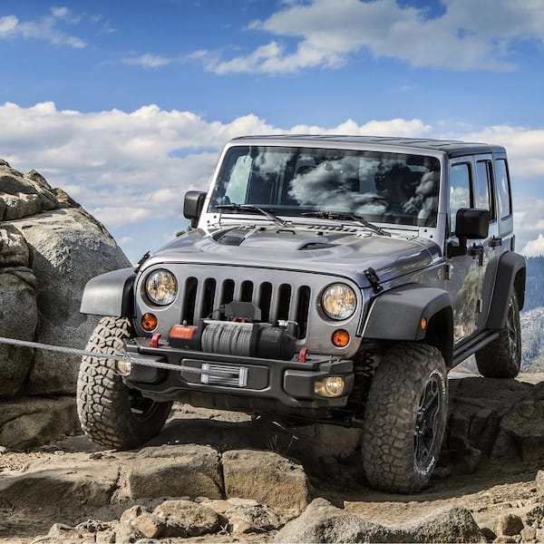 Electric Winch 18,000 lbs. Load Capacity ATV 85 ft. Steel Rope Winch with Wireless Handheld Remote and 4-Way Fairlead