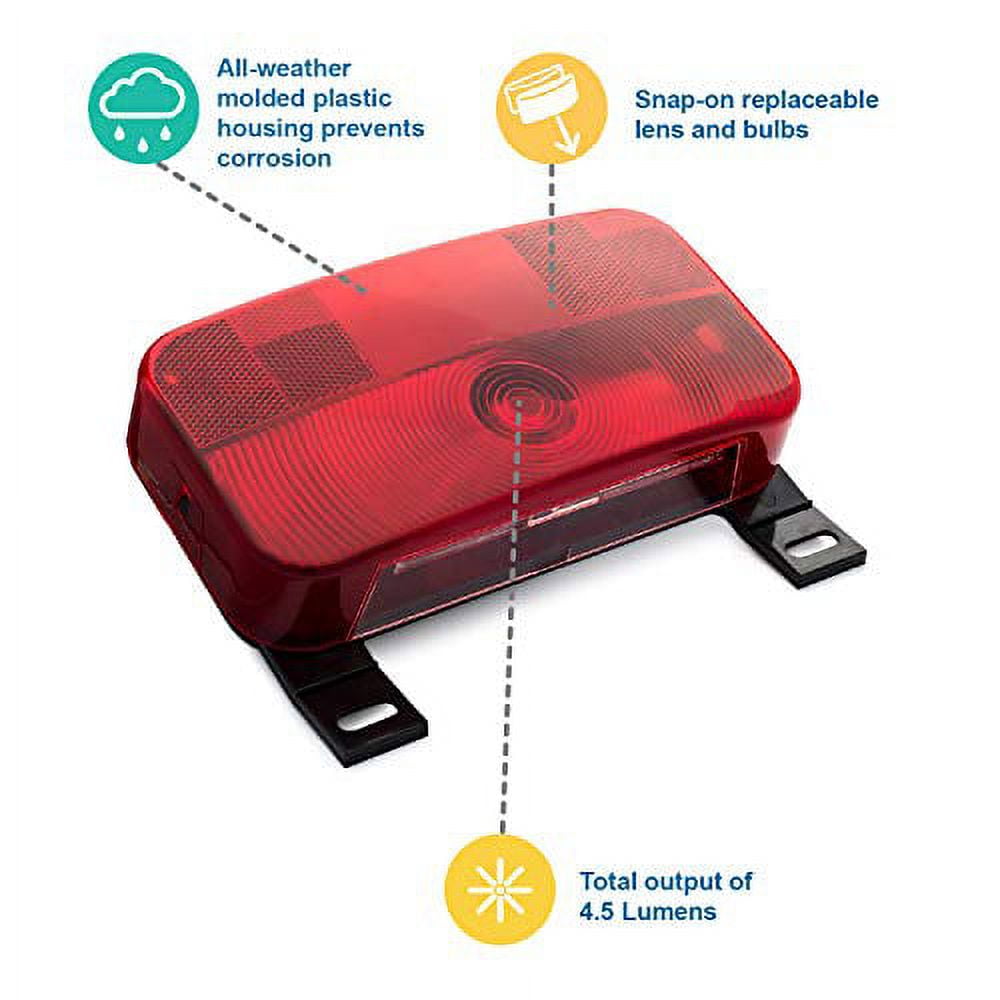 Lumitronics Stop/Turn/Tail License Light - Black Base