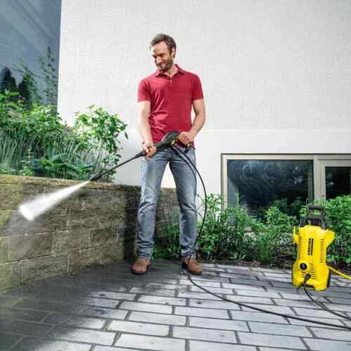 Karcher Pressure Washer 1.45 Gpm+ Adjustable Pressure/Wand+<wbr/>Kink Free Hose+Handle