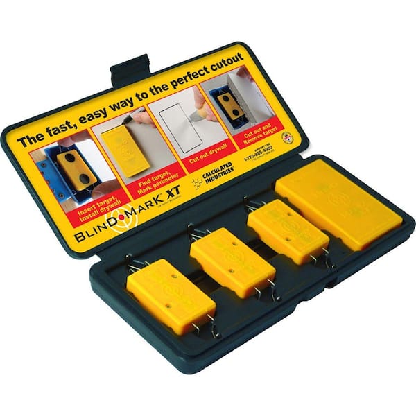Blind Mark Drywall Electrical Box Locating Tool Kit (4-Pieces)