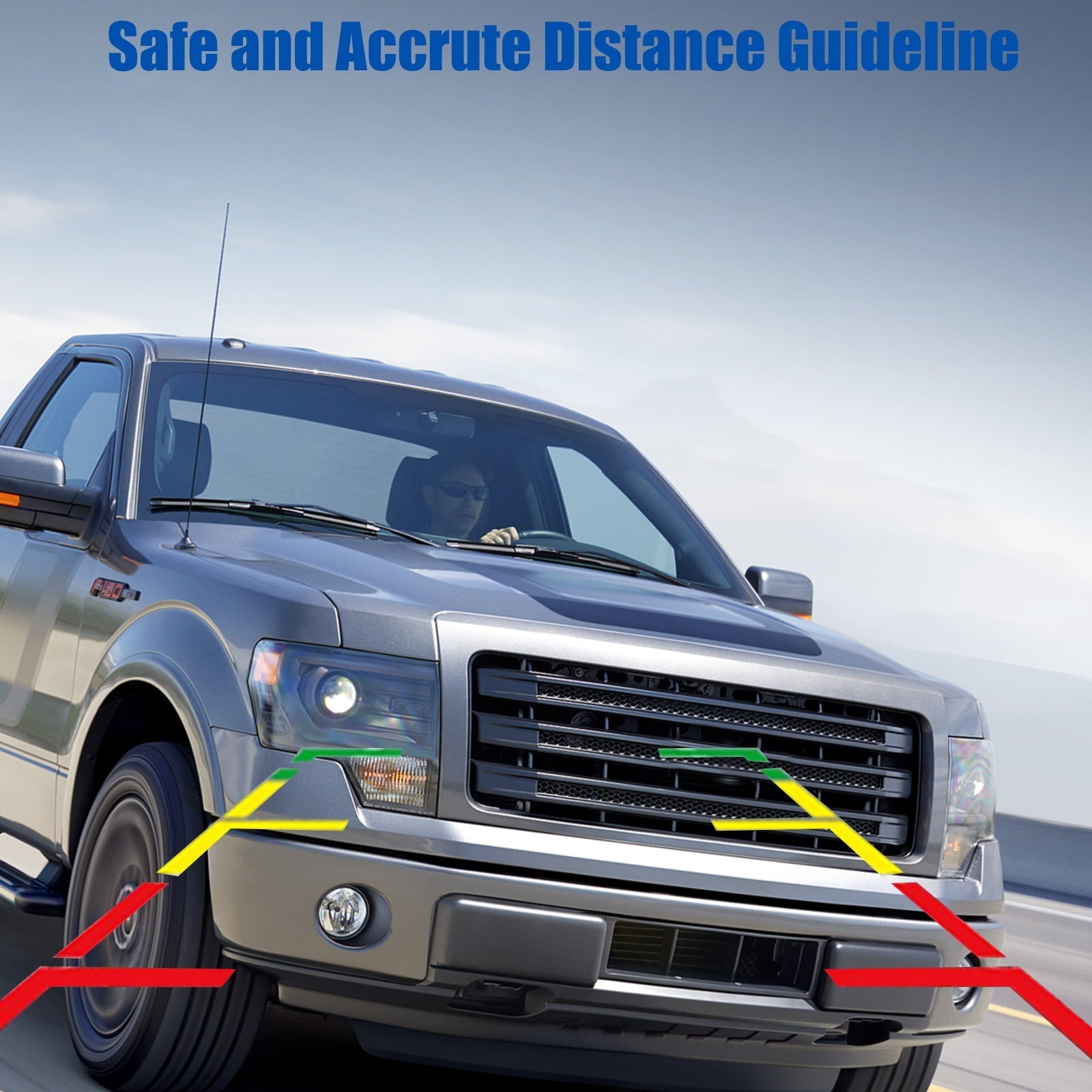 Car Rear View Camera, TSV Backup Camera for Car, HD Reversing Camera with Night Vision, Crystal Night Vision, 170° Wide Angle, IP67 Waterproof License Plate Reverse Camera for Truck Trailer SUV