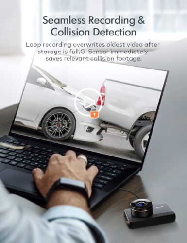 Premium Dash Cam - 2 Mounting Options, Enhanced Night Vision, Motion Detection