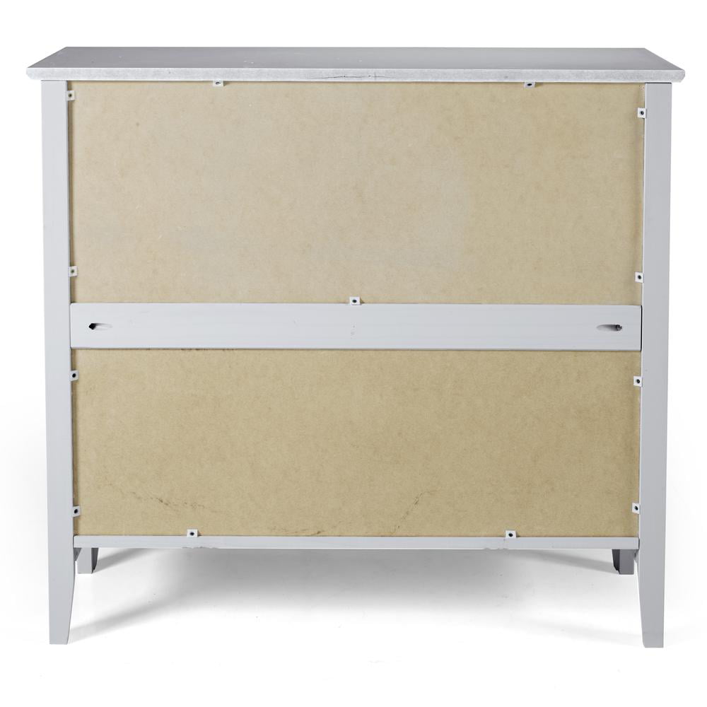 Alaterre Simplicity Kids Under Window Bookcase, Dove Gray