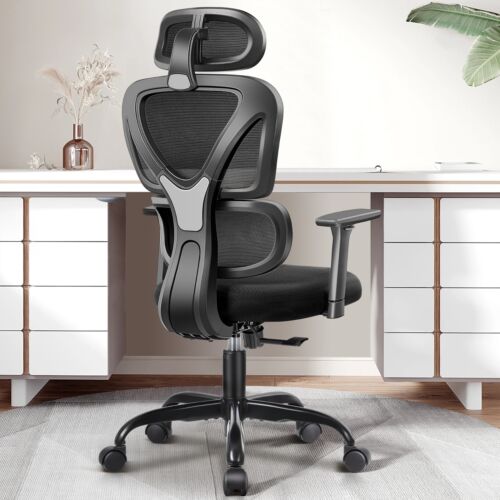 BIG SALE! Ergonomic Home Office Chair High Back Gaming Chair Headrest & Armrests