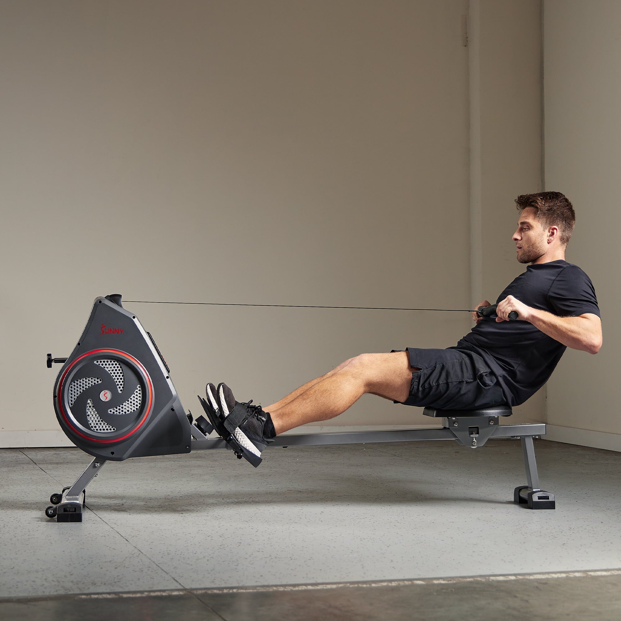 Sunny Health & Fitness Air+ Magnetic Rowing Machine with Exclusive SunnyFit® App and Smart Bluetooth Connectivity - SF-RW520008