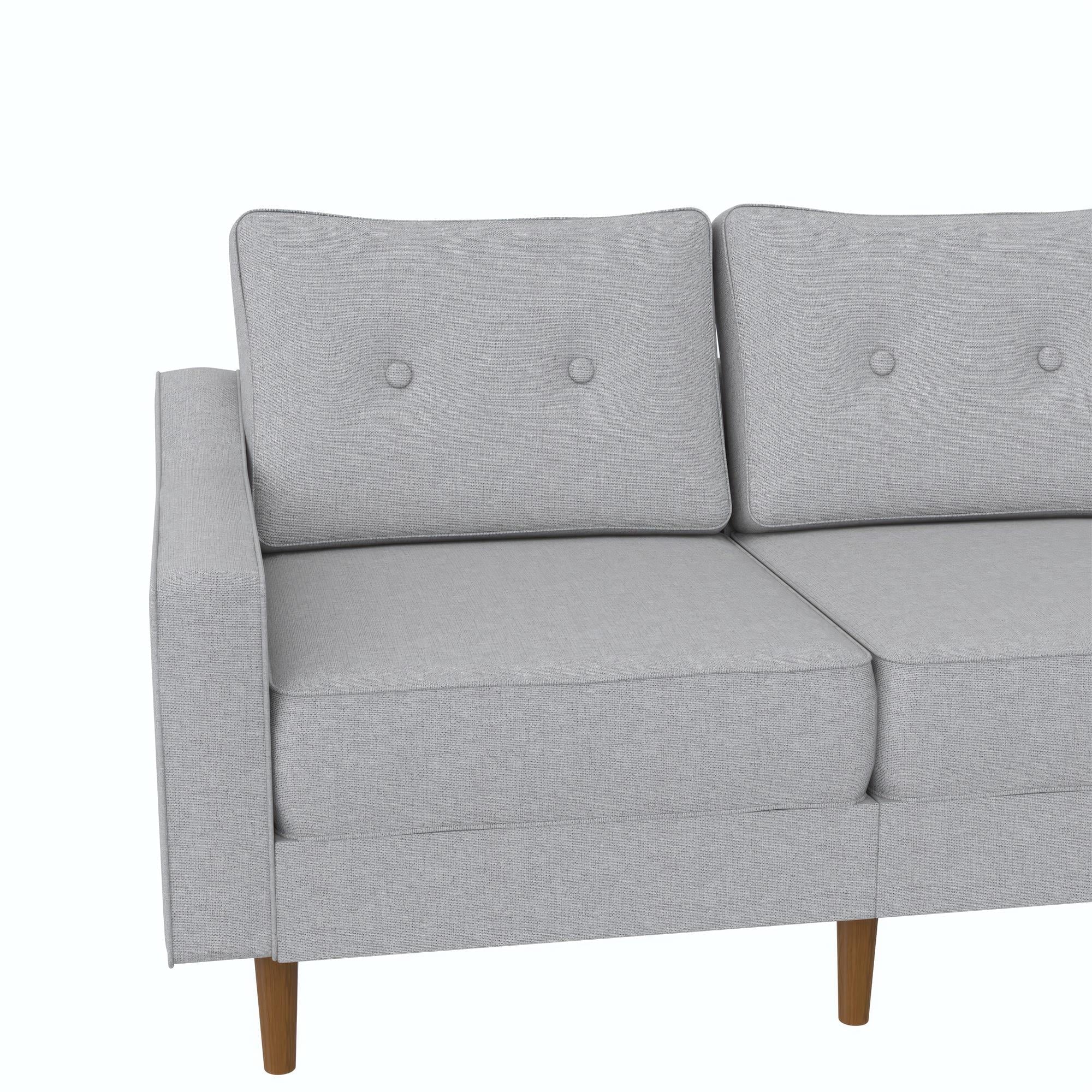 DHP Zion Modular 3-Seater Sofa, Gray Linen