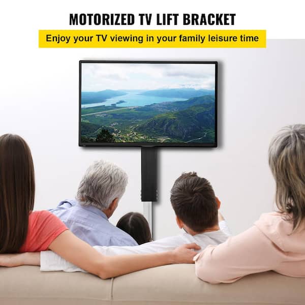 Motorized TV Lift Fit for Max 60 in. Motorized TV Mount Height Adjust 42 in. -73 in. TV Lift with Remote Load 132 lb.