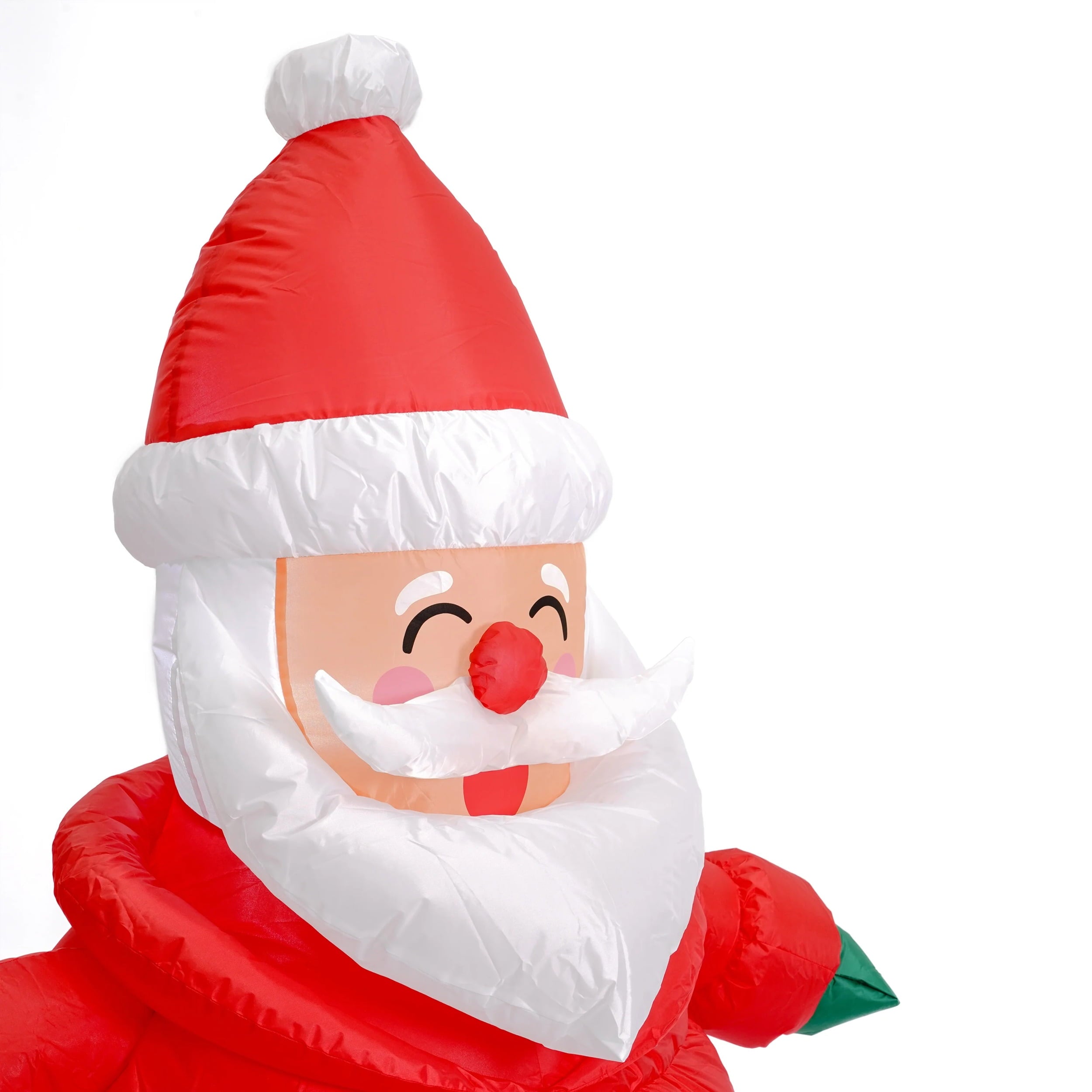 4.5ft Puffy Coat Santa - Lighted Christmas Inflatable by Seasonal LLC