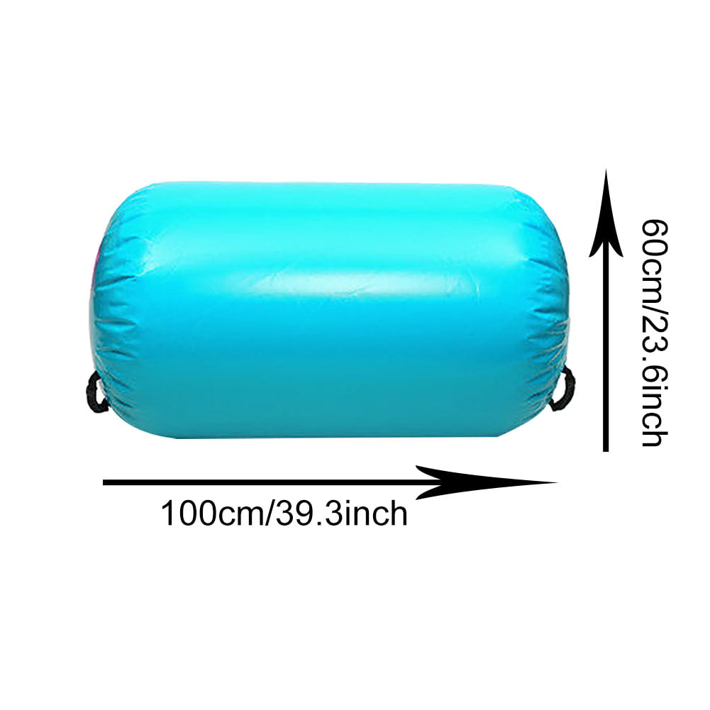 Opolski 100cm Inflatable Gymnastics Balance Training Air Roller Cylinder Column Gym Pad