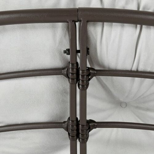 Papasan Chair with Cushion 46" Wide, Pumice Gray, Upholstery