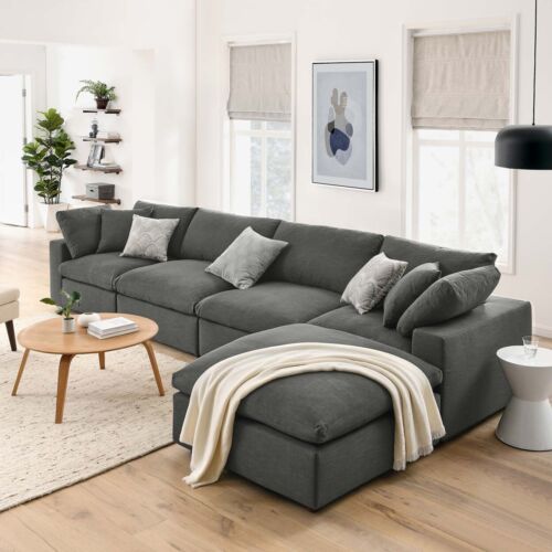 Commix Down Filled Overstuffed 5 Piece Sectional Sofa Set-EEI-3358 Modway Modern