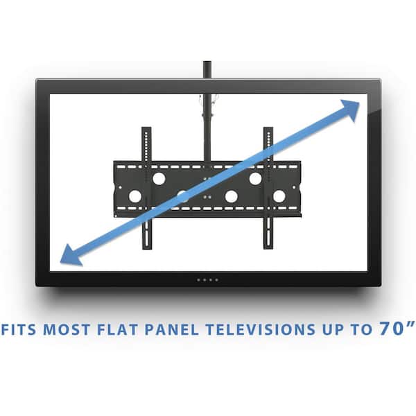 32 in.- 70 in. Full Motion TV Ceiling Mount with 20-Degree Tilt, 175 lbs. Load Capacity