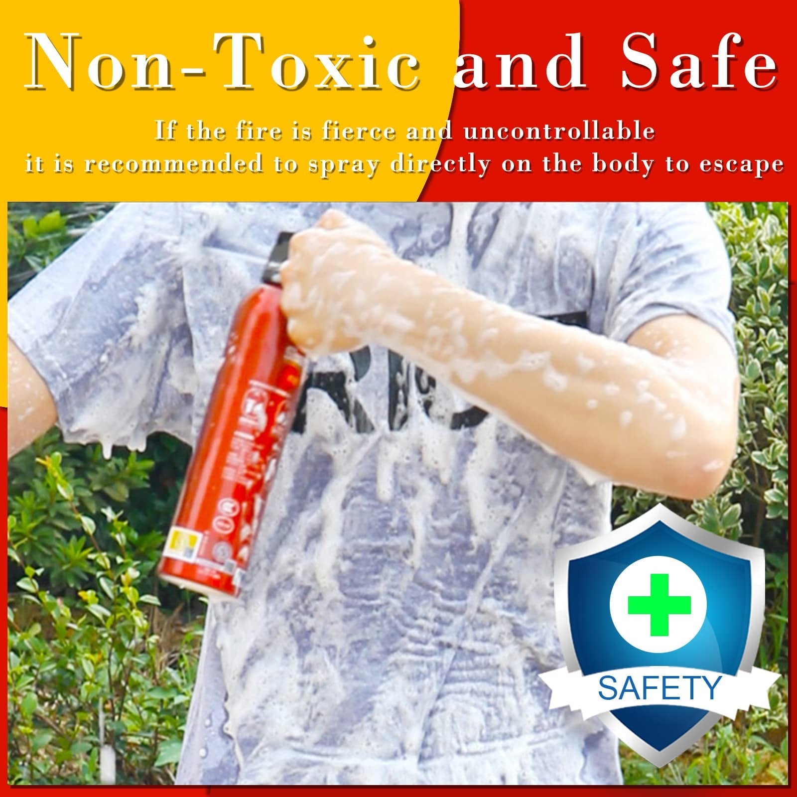 Ougist Fire Extinguisher for House,This Special Water-Based Fire Extinguisher Can Be Used in Cold Environments,Prevents Combustibles From Burning Again and is Easy to Clean After Use.