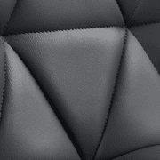 Alden Design Adjustable Midback Faux Leather Bar Stool, Set of 2, Black