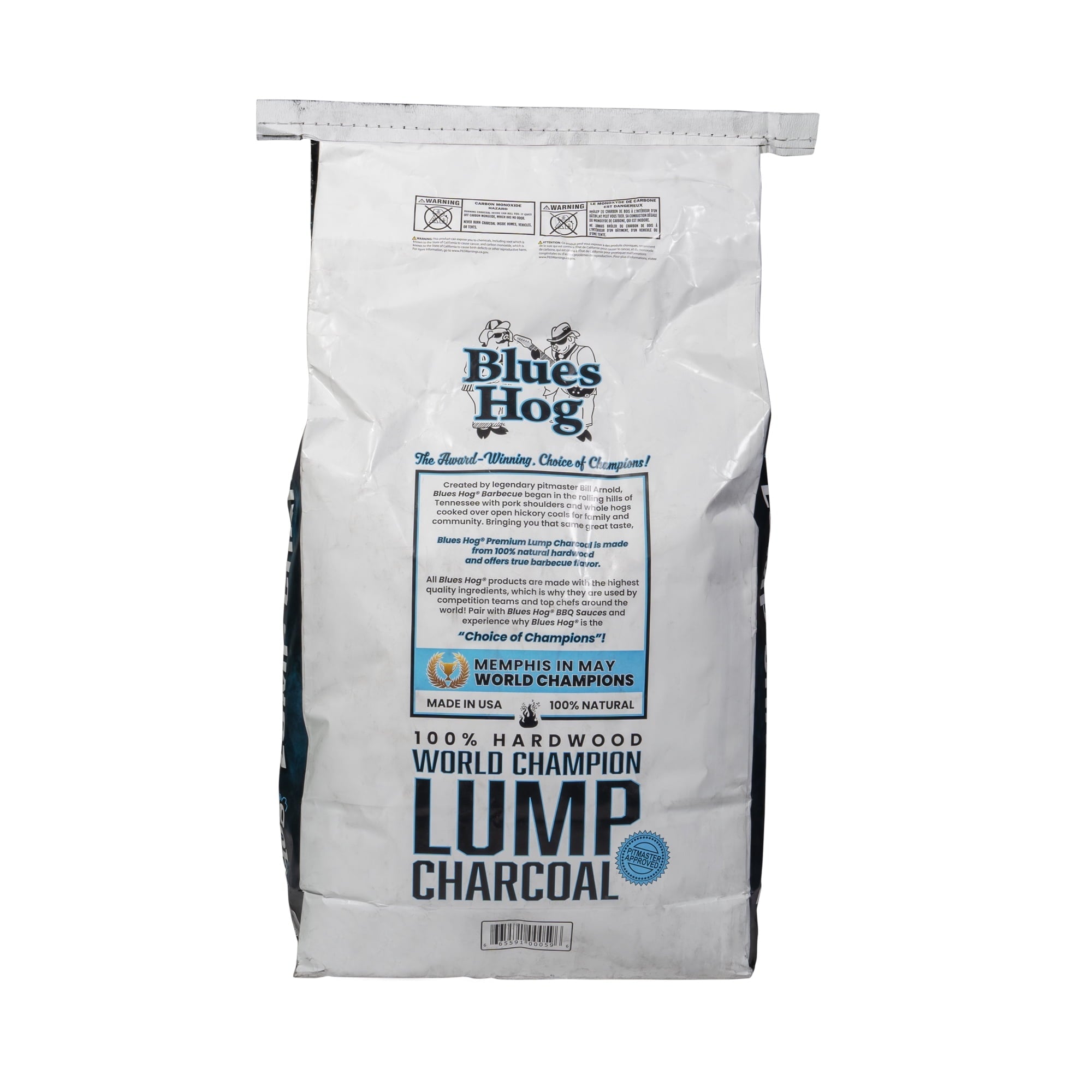 Blues Hog Lump Charcoal, Single Sourced for Heat & Smoke Consistency, 15.4 lbs