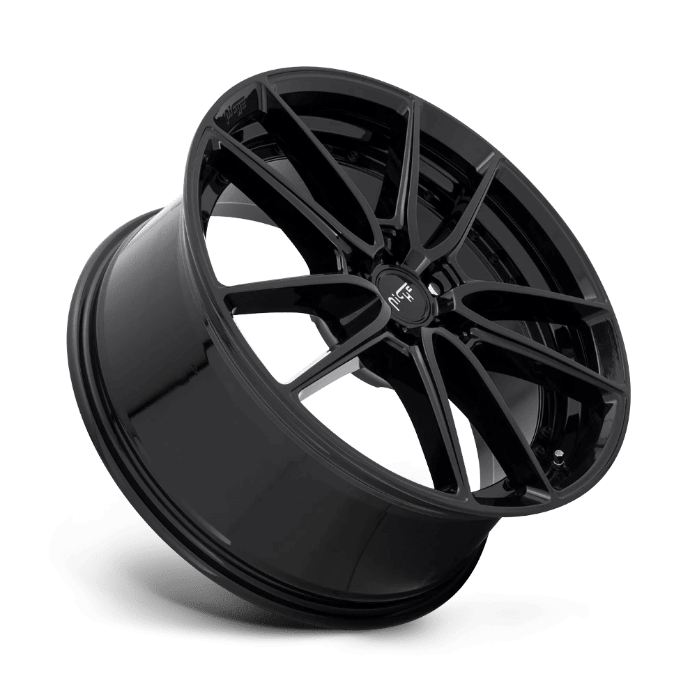 Niche 1PC Aluminum Rim M223 DFS 18X8in Gloss Black Finish, M223188065+30