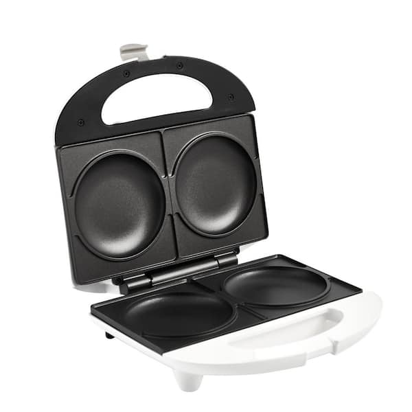 20 sq. in. White Arepa Maker Specialty Grill with 2-Slots