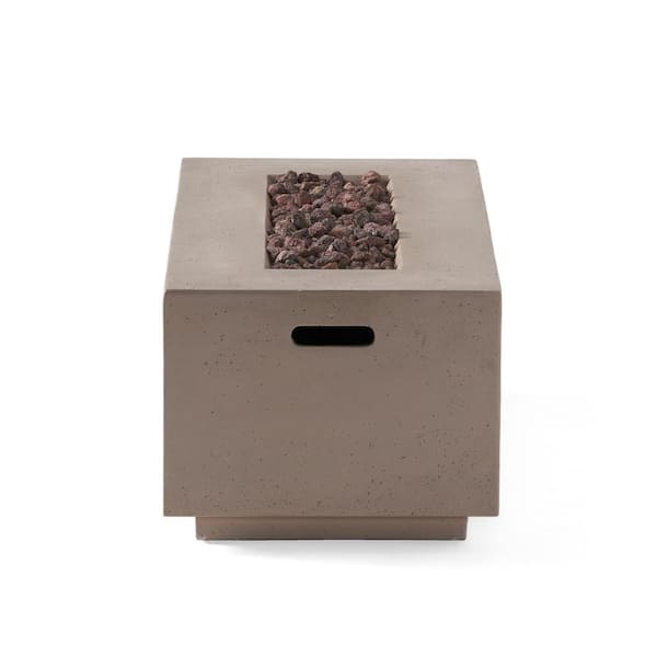 Mayfair Dark Grey Rectangular Stone Fire Pit (No Tank Holder)