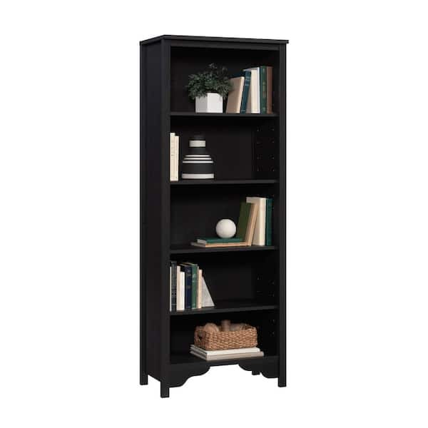Dawson Trail 69.016 in. Raven Oak 5 Shelf Accent Bookcase with Adjustable Shelves
