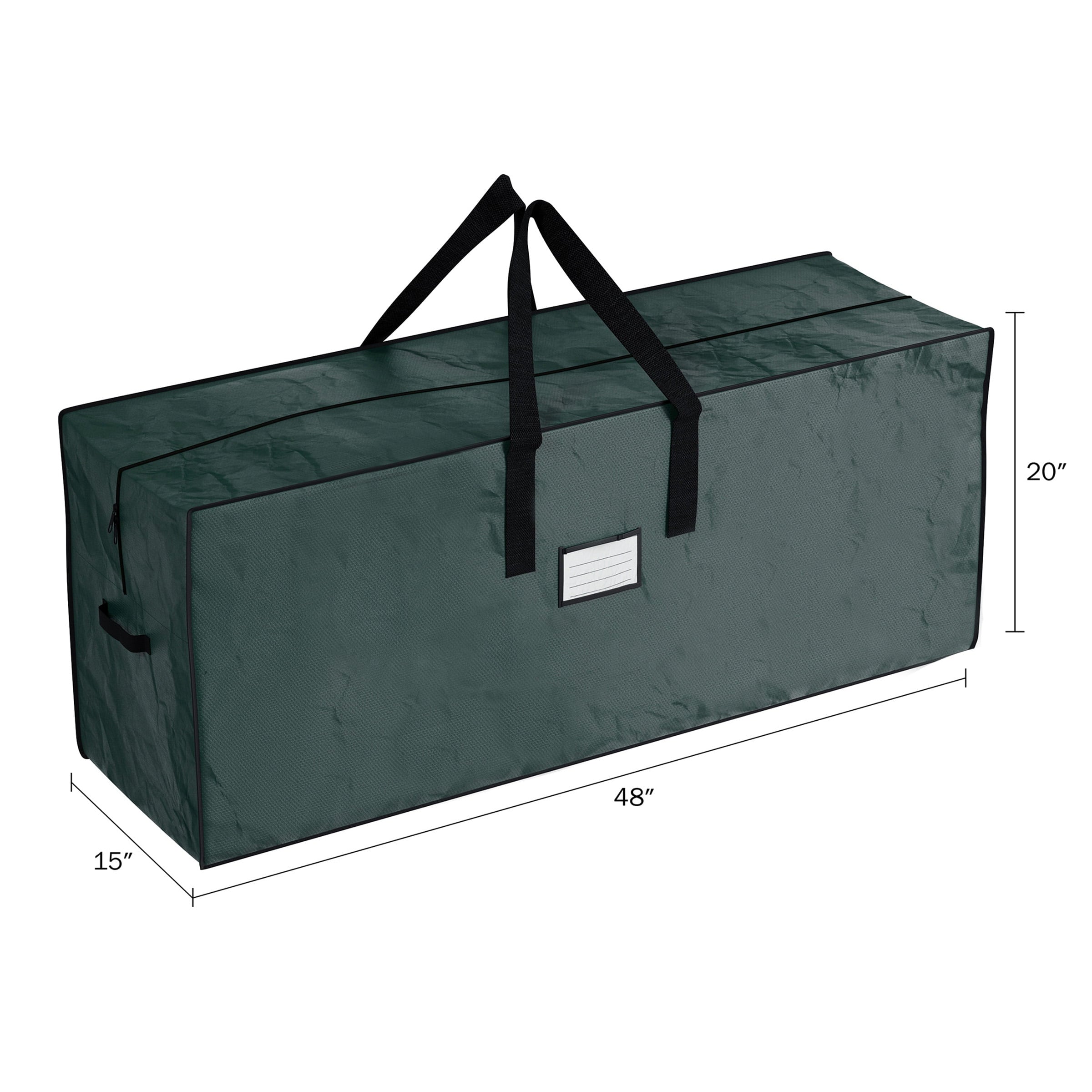 Storage Bag – 48-Inch-Long with Handles and Zipper Closure for Moving, Christmas Trees, Clothing Storage, Hunting, or Camping by Elf Stor (Green)