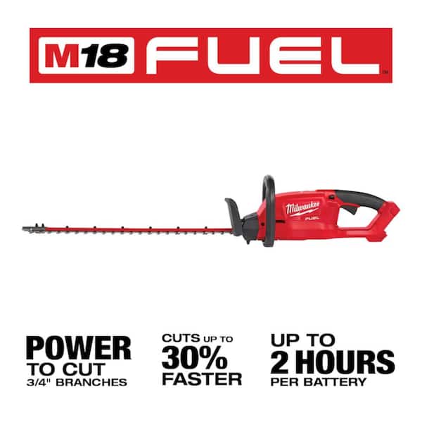 M18 FUEL 24 in. 18V Lithium-Ion Brushless Cordless Hedge Trimmer w/M18 FUEL QUIK-LOK String Trimmer (2-Tool)